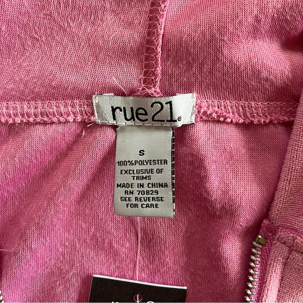 Rue21 Long Sleeve Pink Love Hoodie Size S - Picture 6 of 7